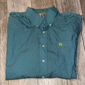 CINCH - Men's Green Patterned Shirt
